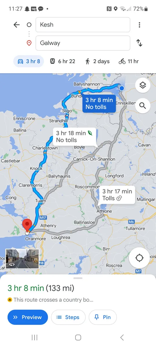 LORRY HAULAGE FROM ENNISKILLEN TO GALWAY