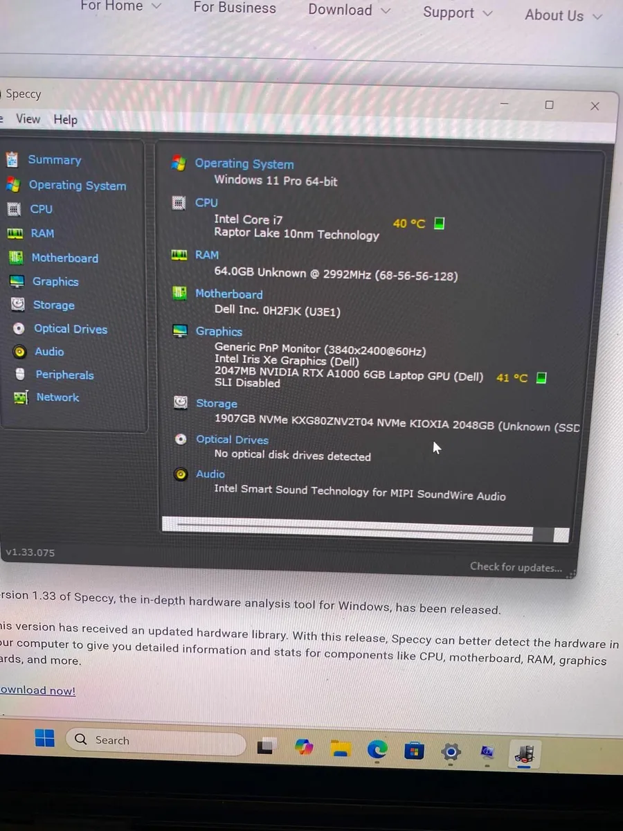 Dell Precision 5680| 1TB SSD| 64 RAM| LIKE NEW - Image 2