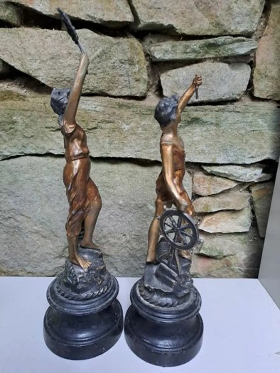 Antique Spelter figurines - Image 2