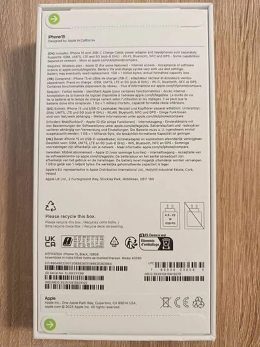 iPhone 15 black 128 GB - Image 4