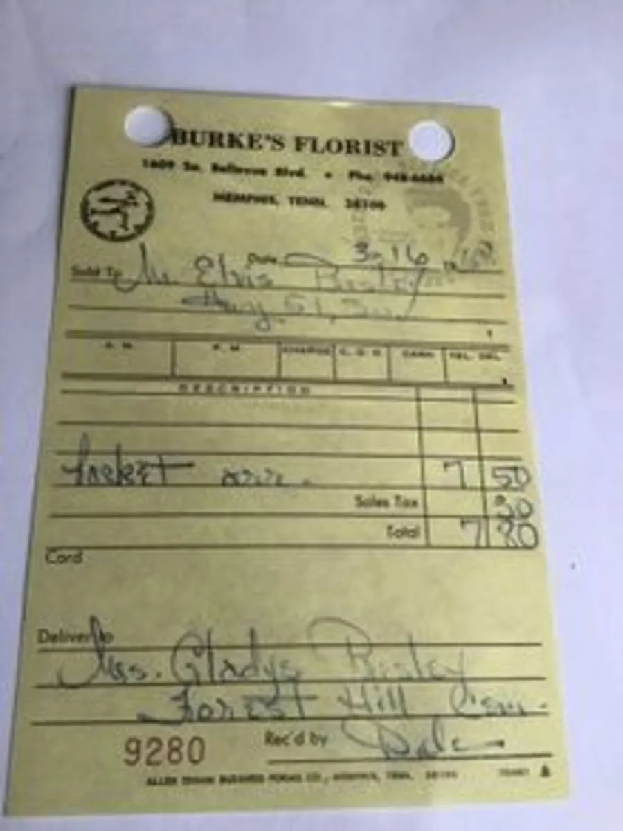 Elvis Memorabilia - Flowers for Mama