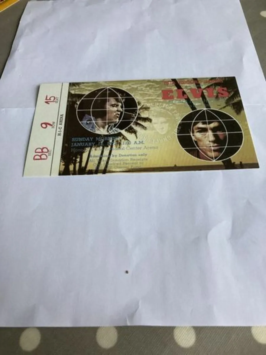 Elvis Memorabilia - Concert Ticket