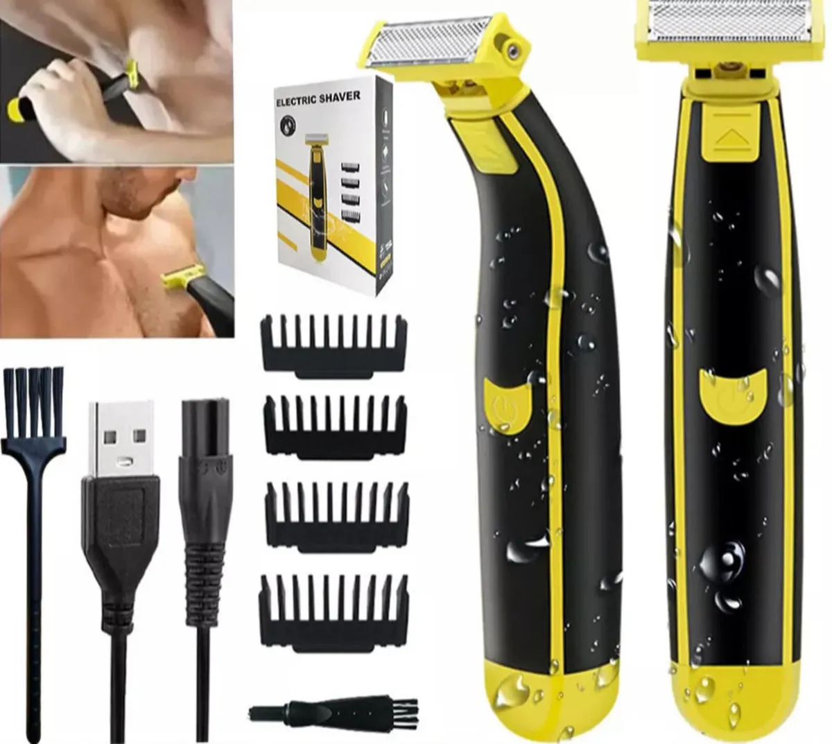 Full Body Wet and Dry Shaver, Mens facial body NEW - Image 1