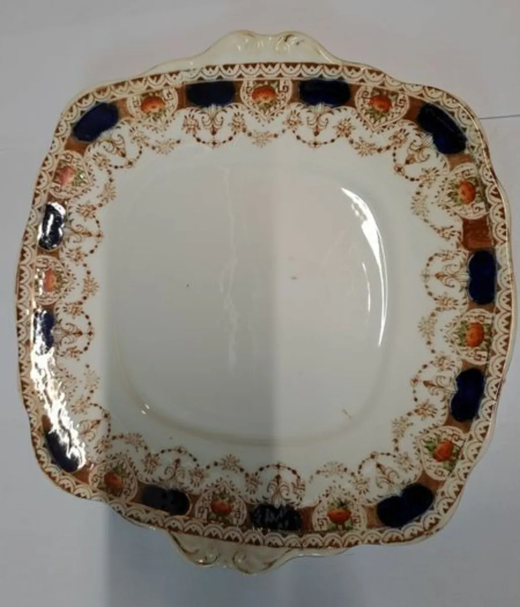 Antique Imari style cake plate - Image 4