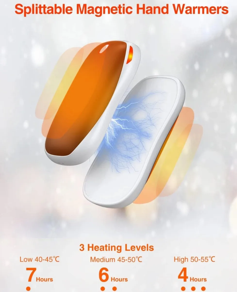 Hand Warmers Rechargeable 2 Pack, 5000mAh - Image 2