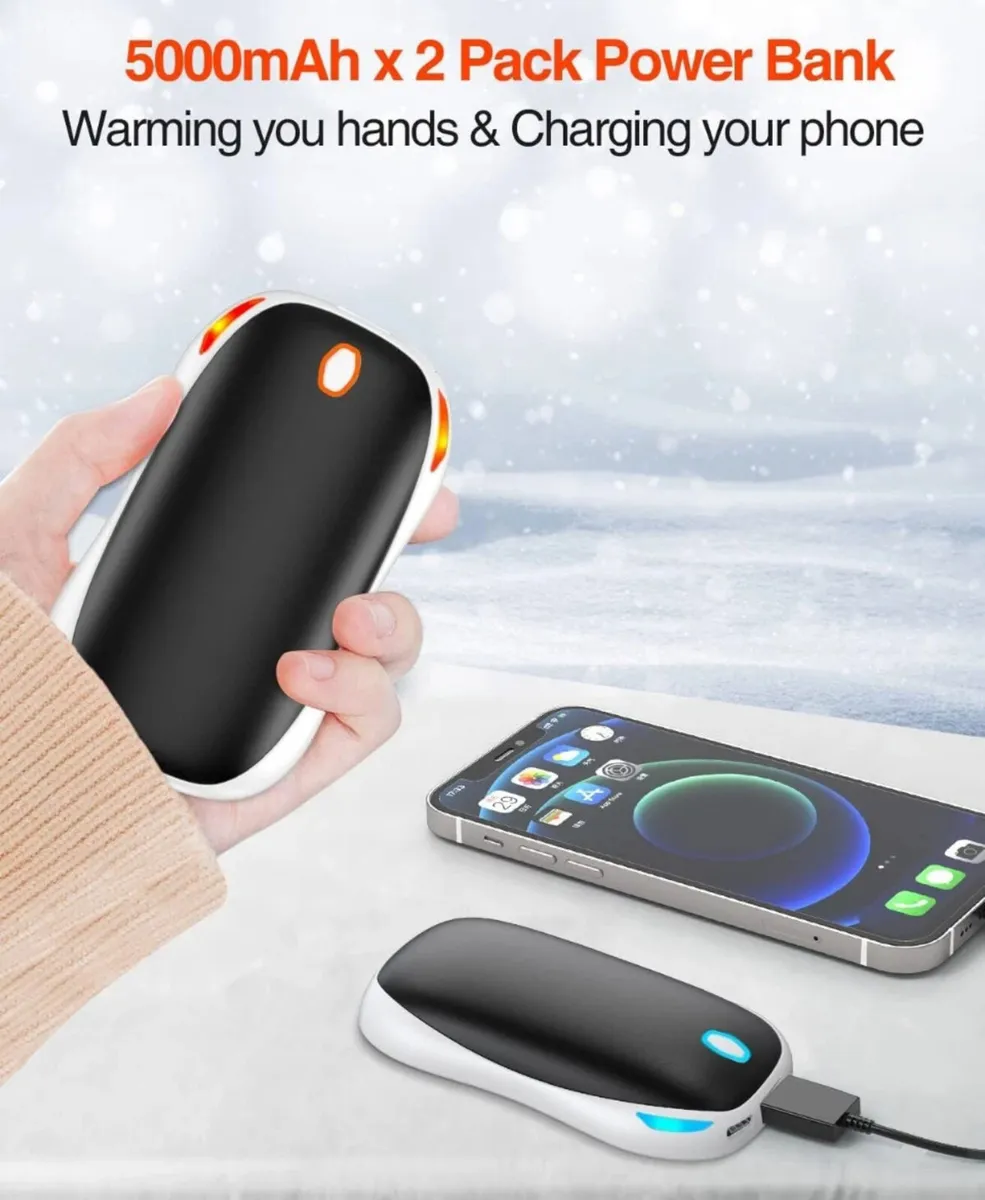 Hand Warmers Rechargeable 2 Pack, 5000mAh - Image 4