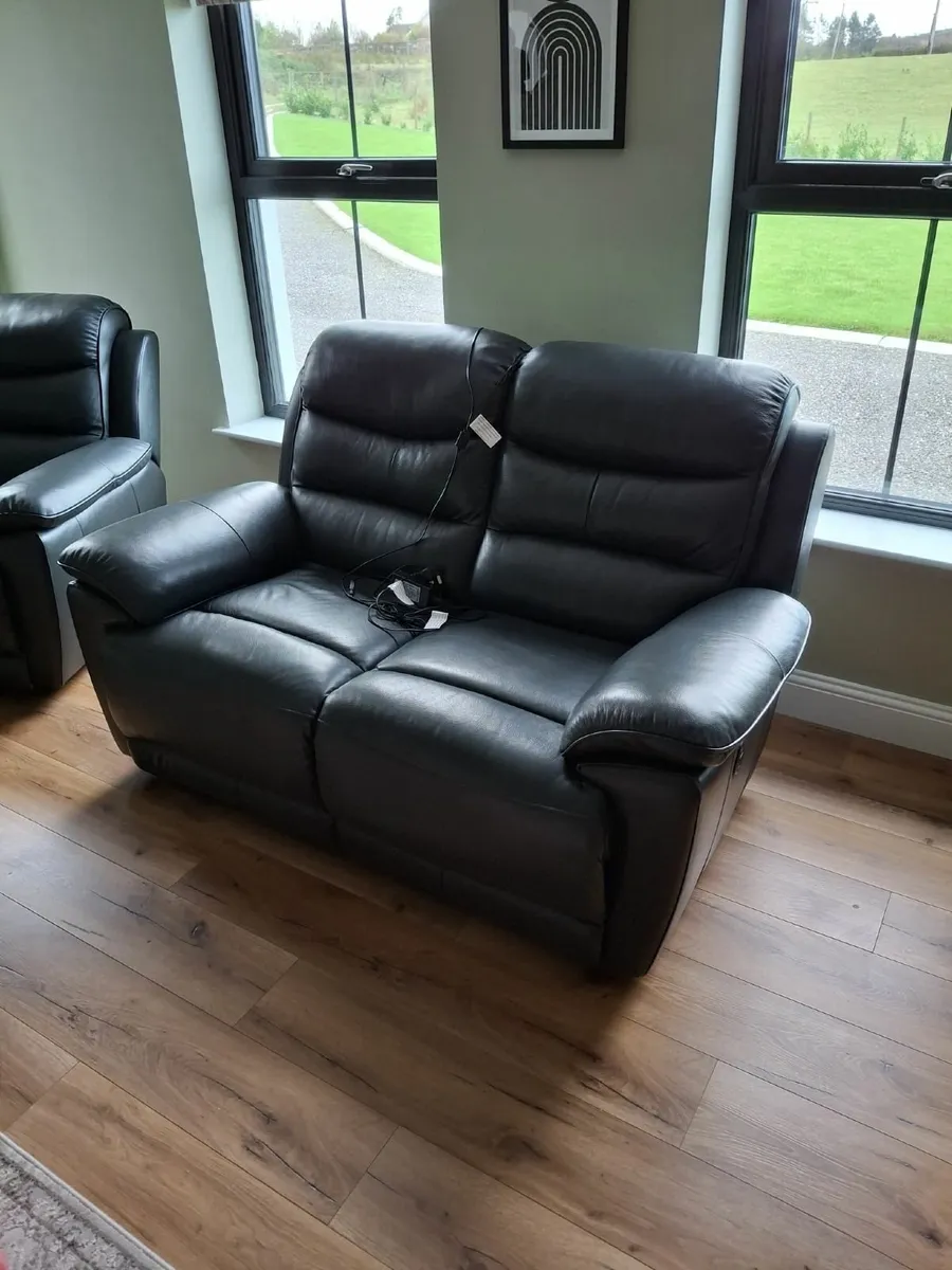 DFS Leather Sofa - 3, 2 and 1 - Image 1