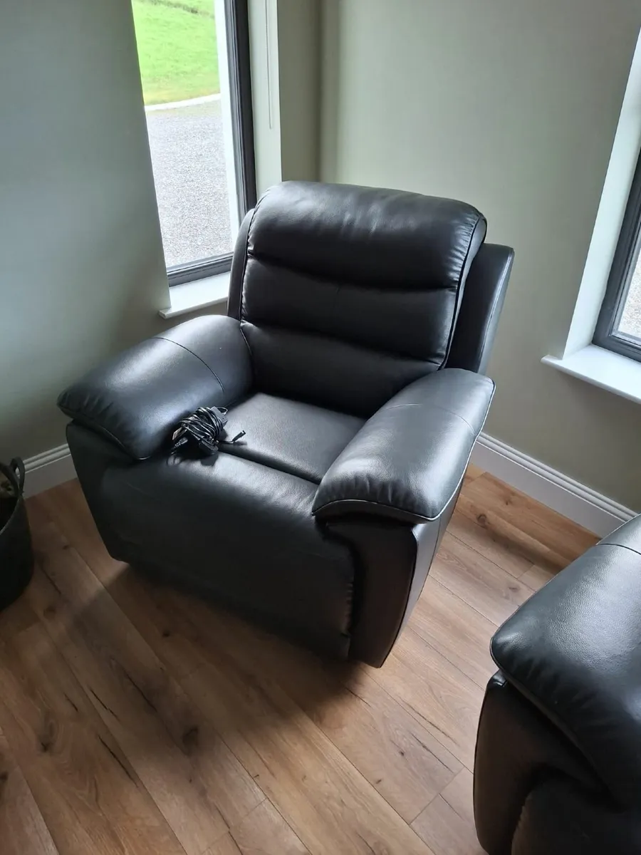 DFS Leather Sofa - 3, 2 and 1 - Image 2