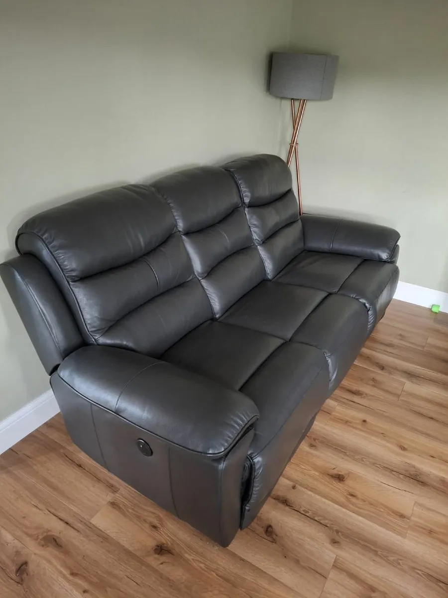 DFS Leather Sofa - 3, 2 and 1 - Image 3