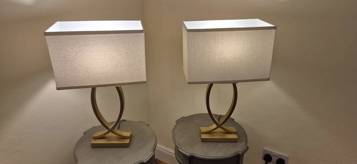 Two gold lamps - Image 3