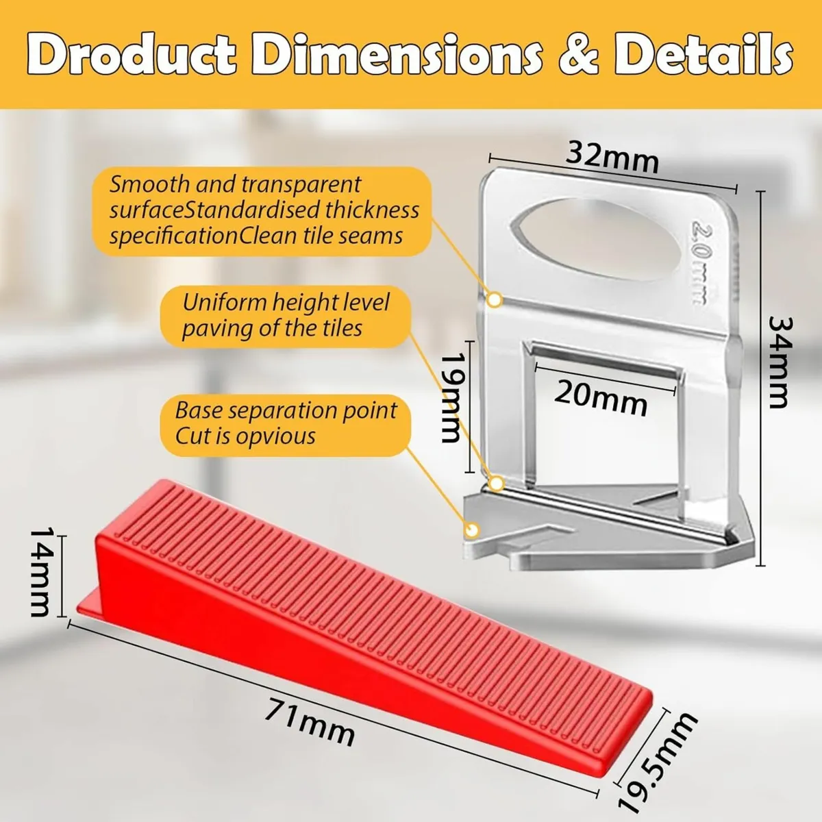 Tile Leveling System: Tile Spacer & Wedges - Image 2