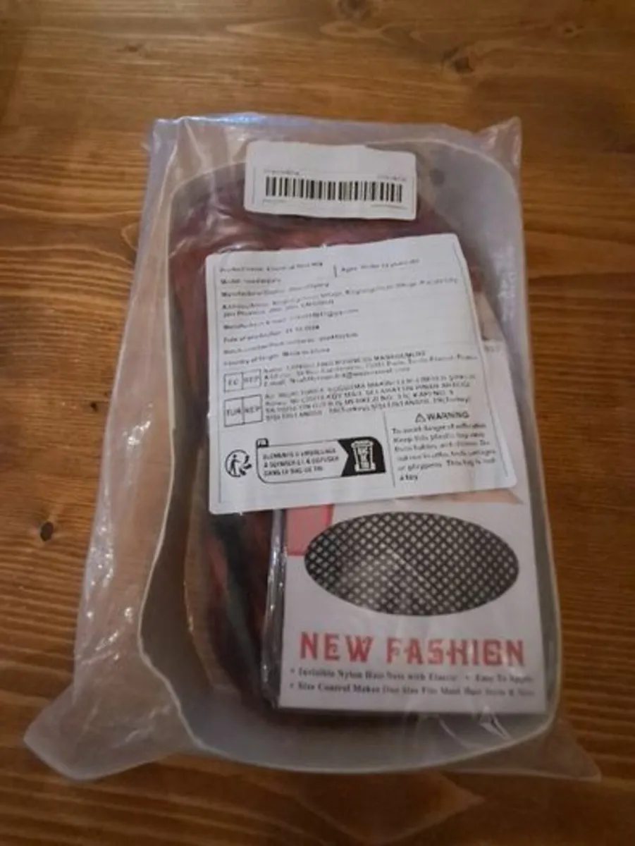 Red curly hair Wig - Image 3