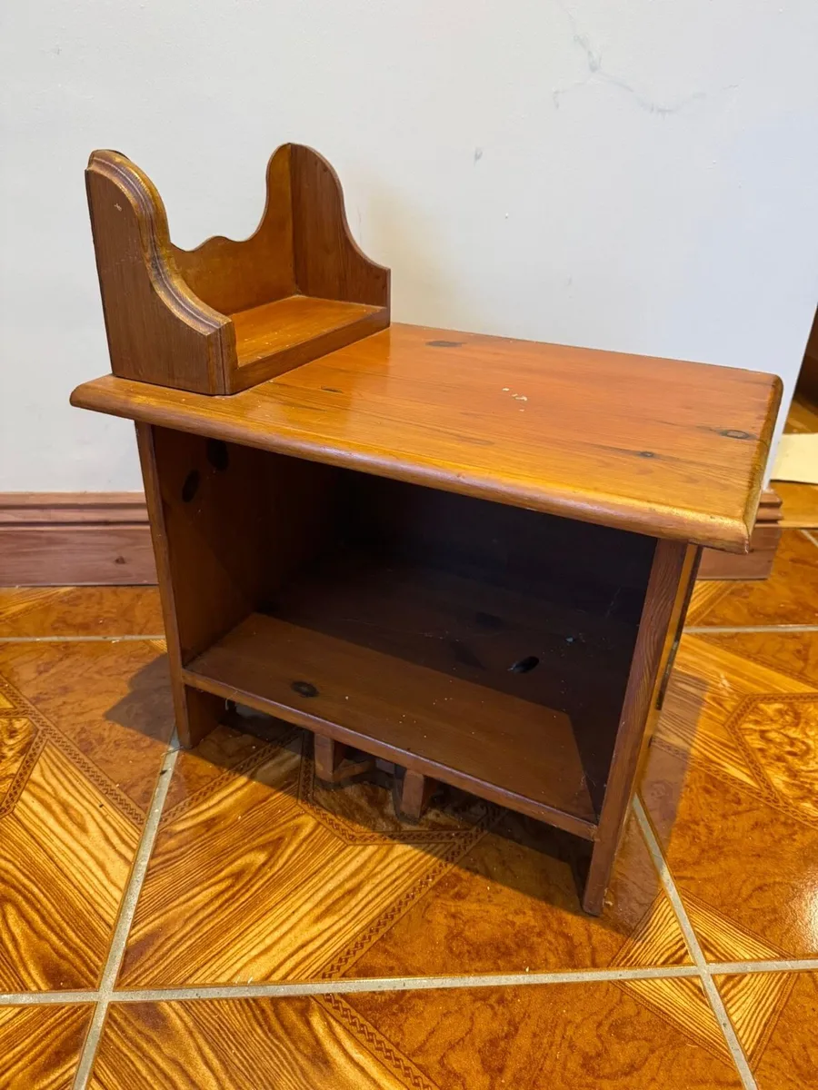 Kids wooden storage bench / chair with music note - Image 3