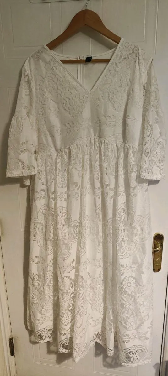 Elegant White Lace Dress – Shein Curve 1XL 🌸 - Image 2
