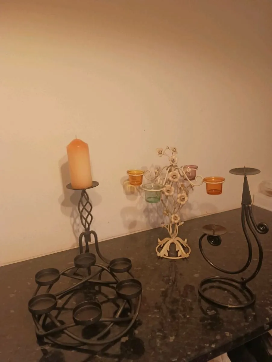 Lovely selection candle holders  new 2 for 15 - Image 1