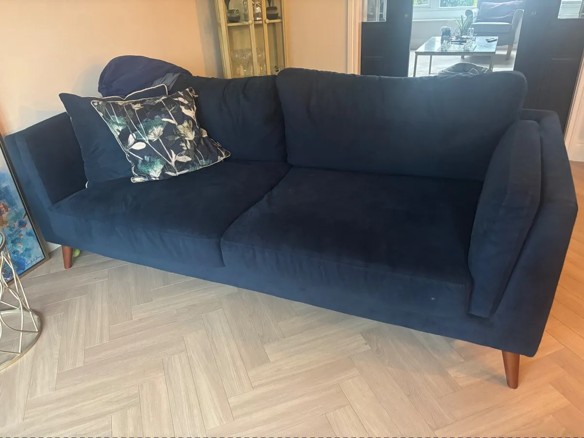 Navy Couch x 2 - Image 2