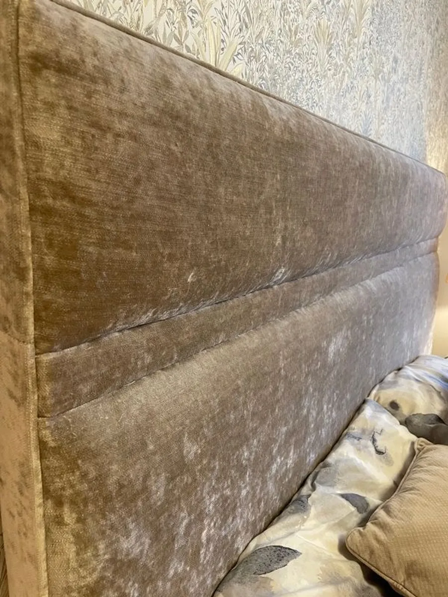 Superking size (6ft) bed base and headboard - Image 3