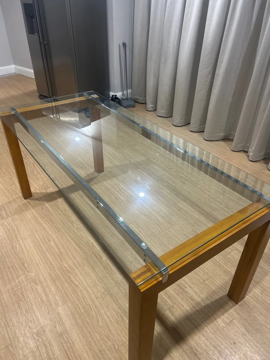 Desk - Glass and Wood Finish - Image 2