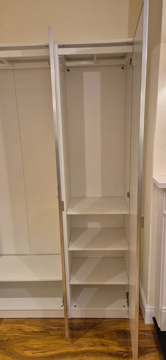 IKEA PAX / ÅHEIM Wardrobe, white/mirror - Image 2