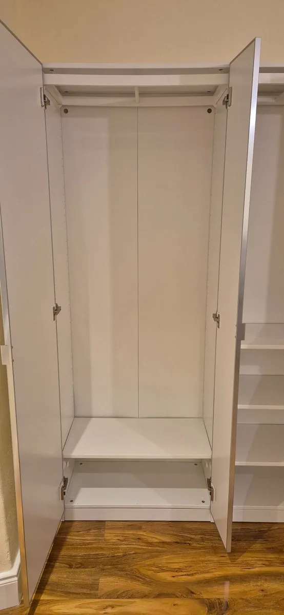 IKEA PAX / ÅHEIM Wardrobe, white/mirror - Image 3