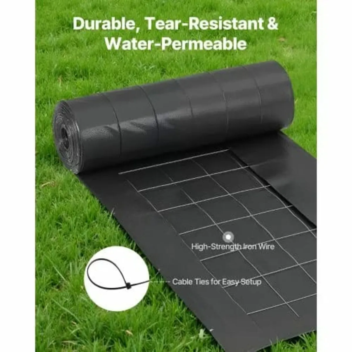 Silt Fence Fabric Rolls, 0.6×30.5 m Backed Wire Si - Image 3