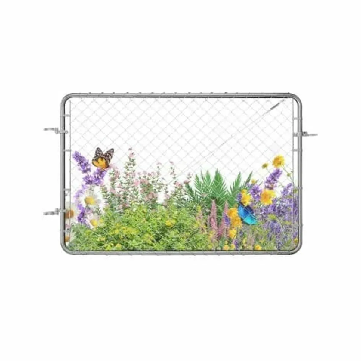 Chain Link Fence Gate, 72 x 48 in, Adjustable Chai - Image 1