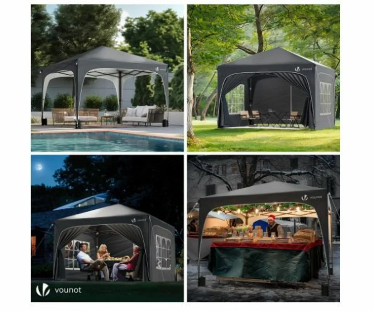 Gazebo 3 x 3 m with 4 Side Panels - Image 4