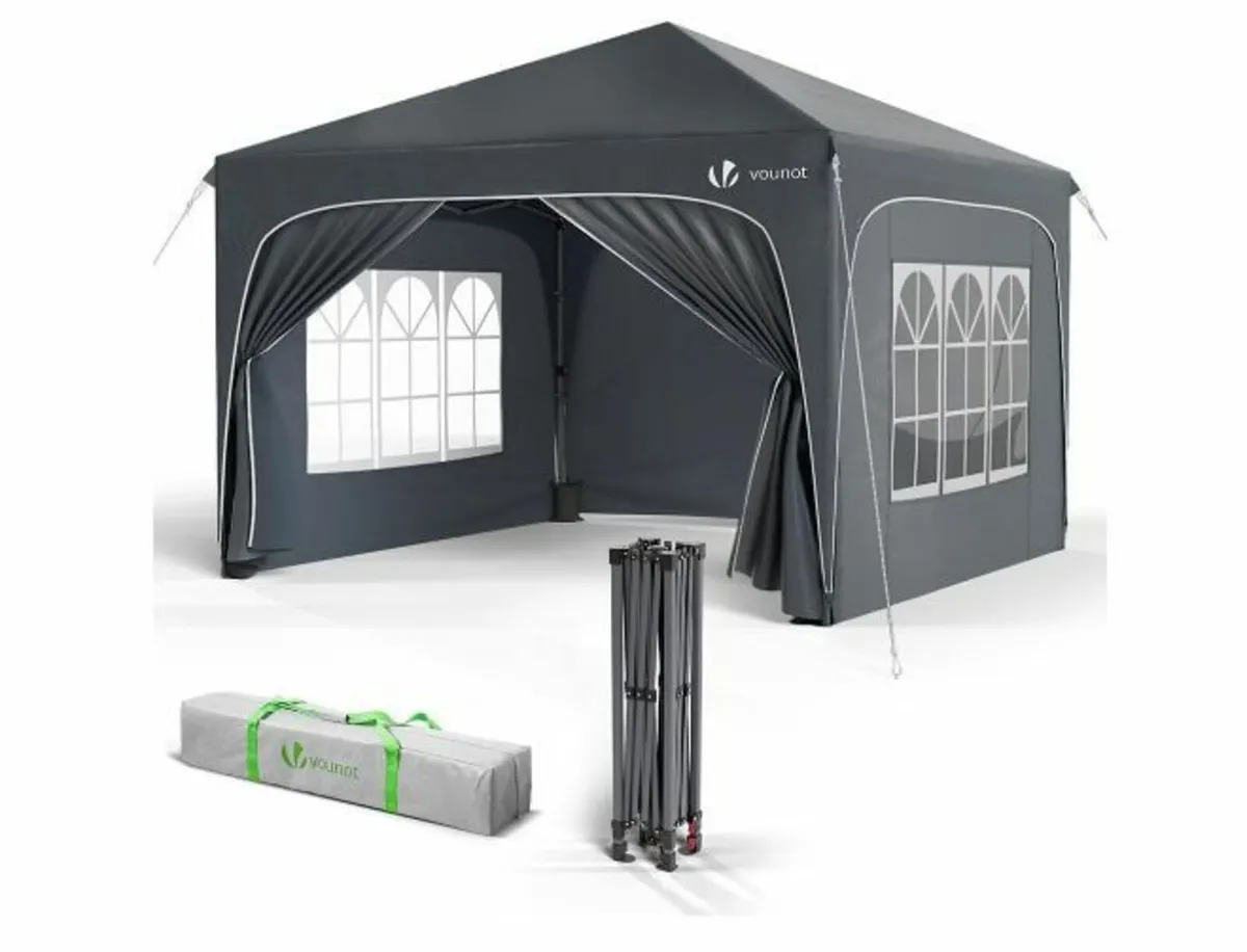 Gazebo 3 x 3 m with 4 Side Panels - Image 1