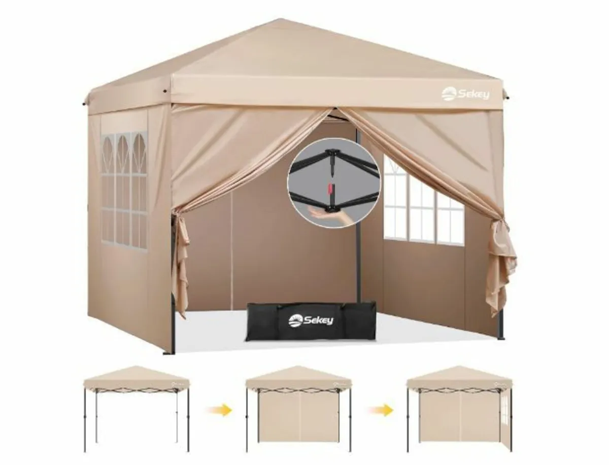 Pop-Up Gazebo 3 x 3 cm Waterproof Stable - Image 1