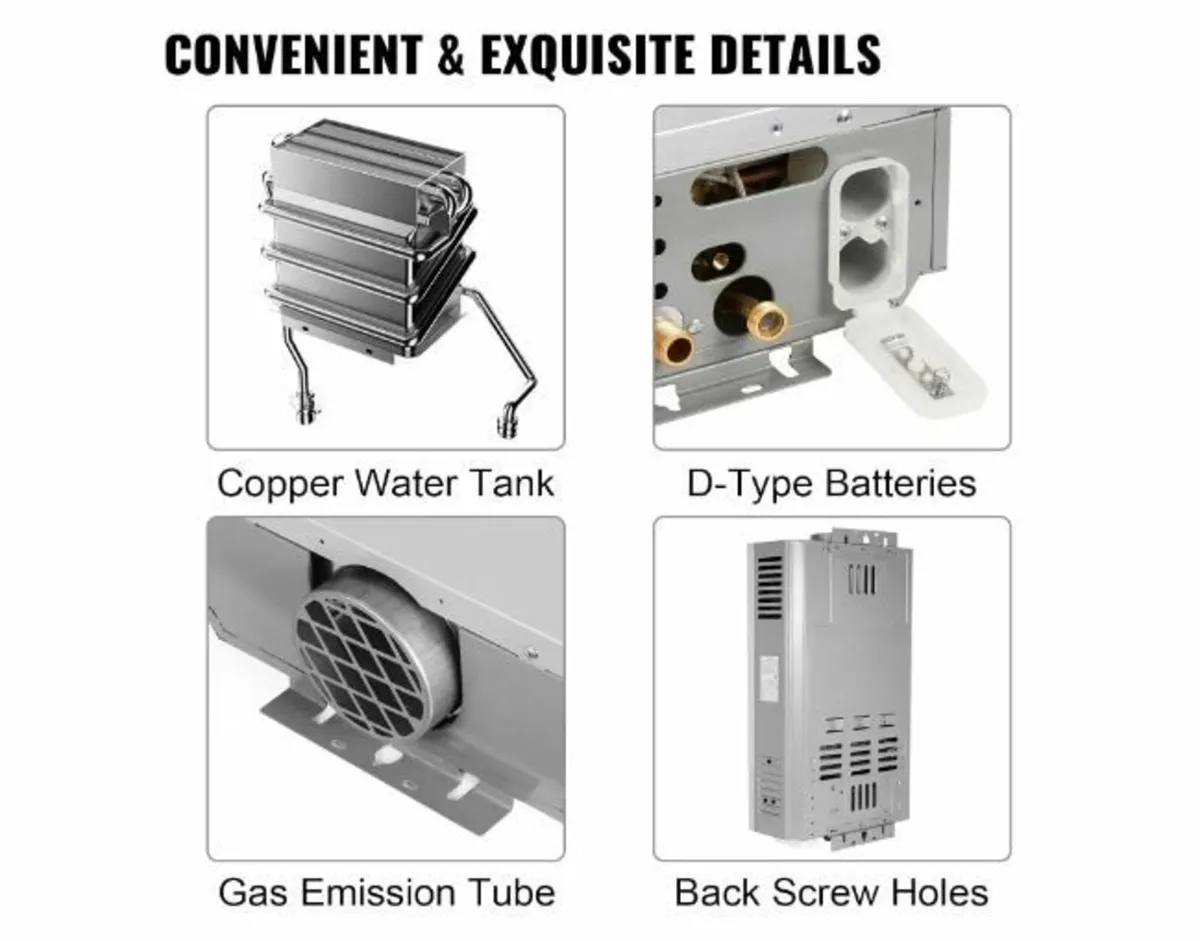 Instantaneous water heater without tank, propane - Image 2