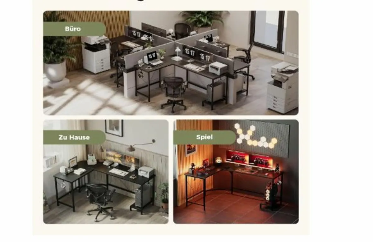 L-shaped Desk, 170 cm - Image 4