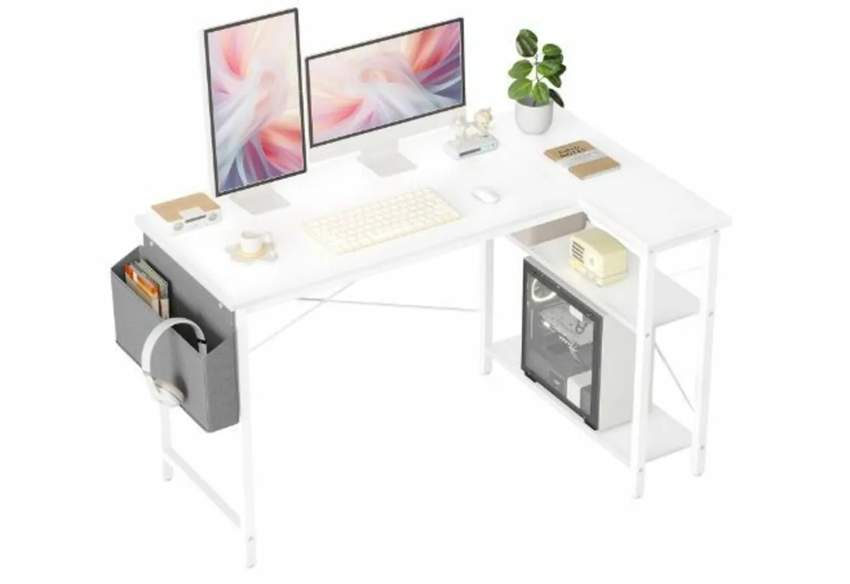 L-Shaped Desk - 120 x 70 cm Gaming Table - Image 1