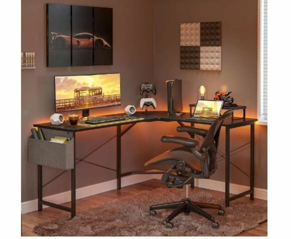 Gaming Corner Desk 150 x 120 cm - Image 2