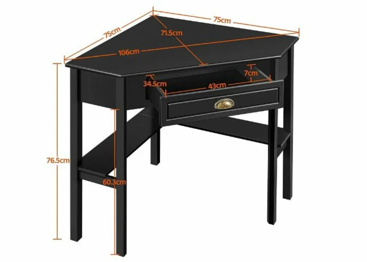 Desk Corner Table Space Saving - Image 4