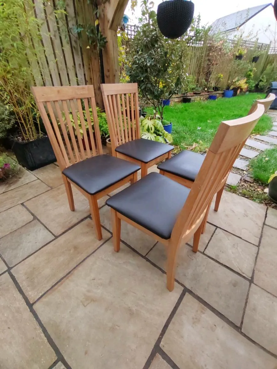 4 kitchen dining chairs - Image 2