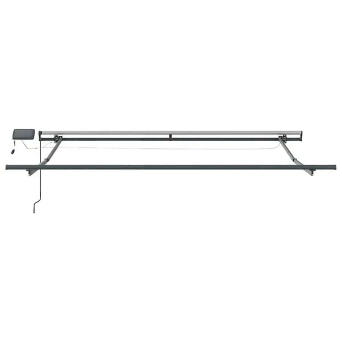 Retractable Awning Manual Light grey 300 x 250 cm - Image 4