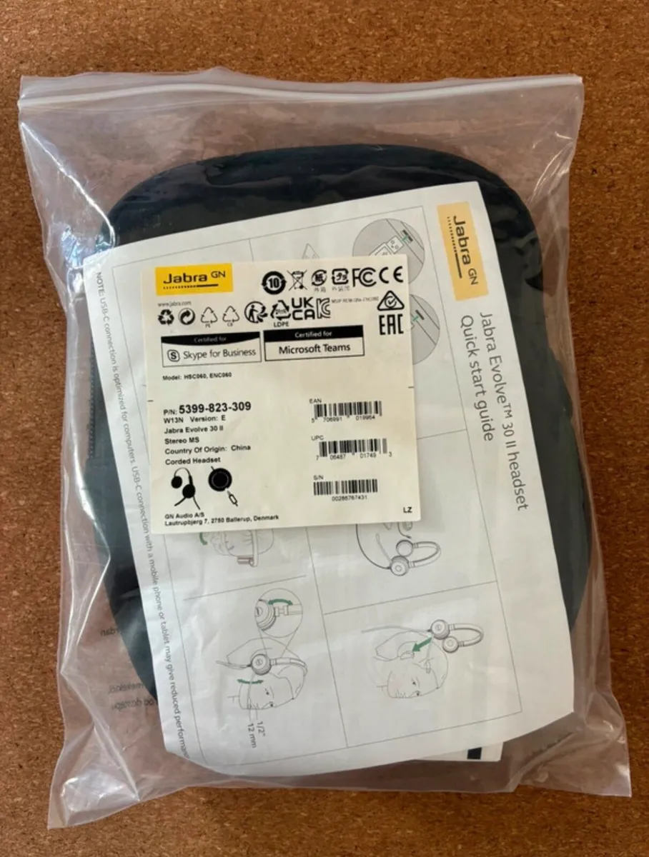 Jabra Wired Headset – Evolve 30 II (New) - Image 4