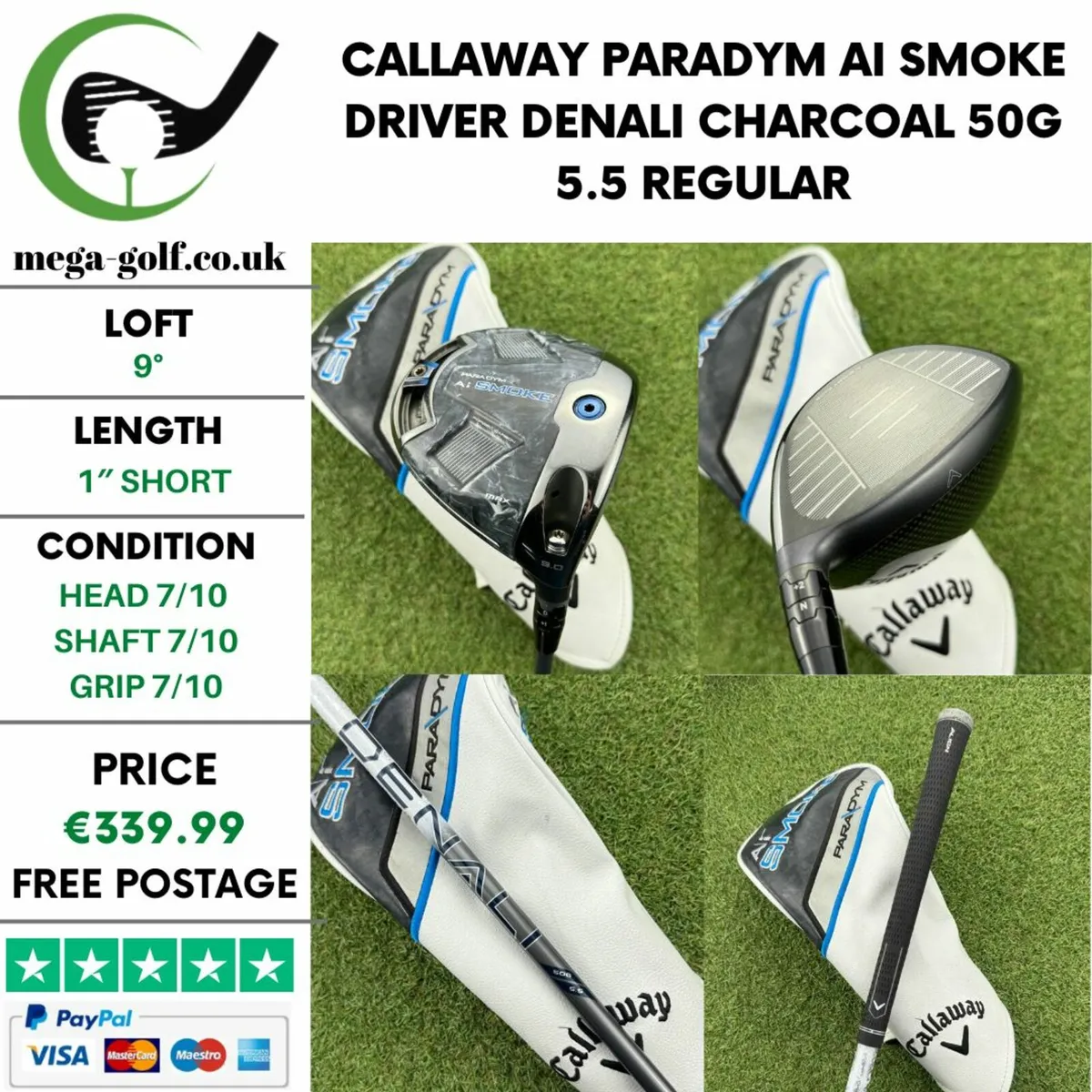 Callaway Paradym AI Smoke Driver / 9° / Regular - Image 1