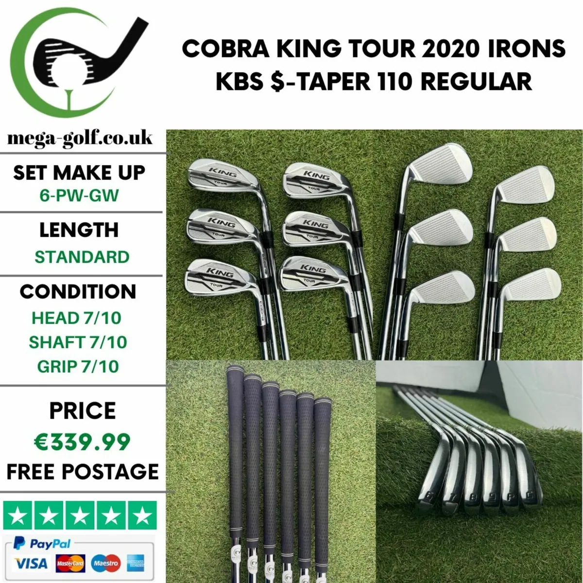 Cobra King Tour 2020 Irons / 6-Pw-Gw / Regular - Image 1