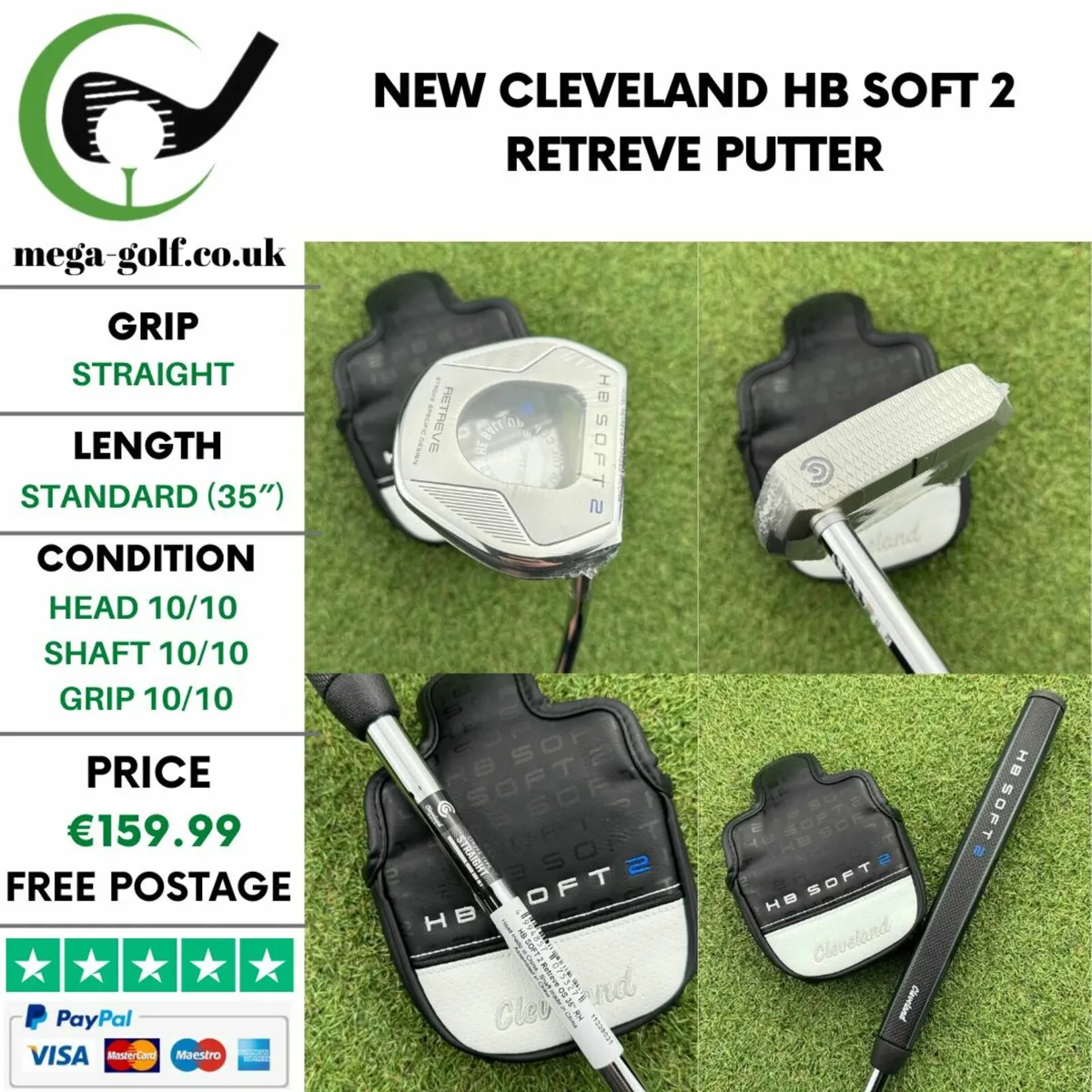 New Cleveland HB Soft 2 Retreve Putter / 35″ - Image 1