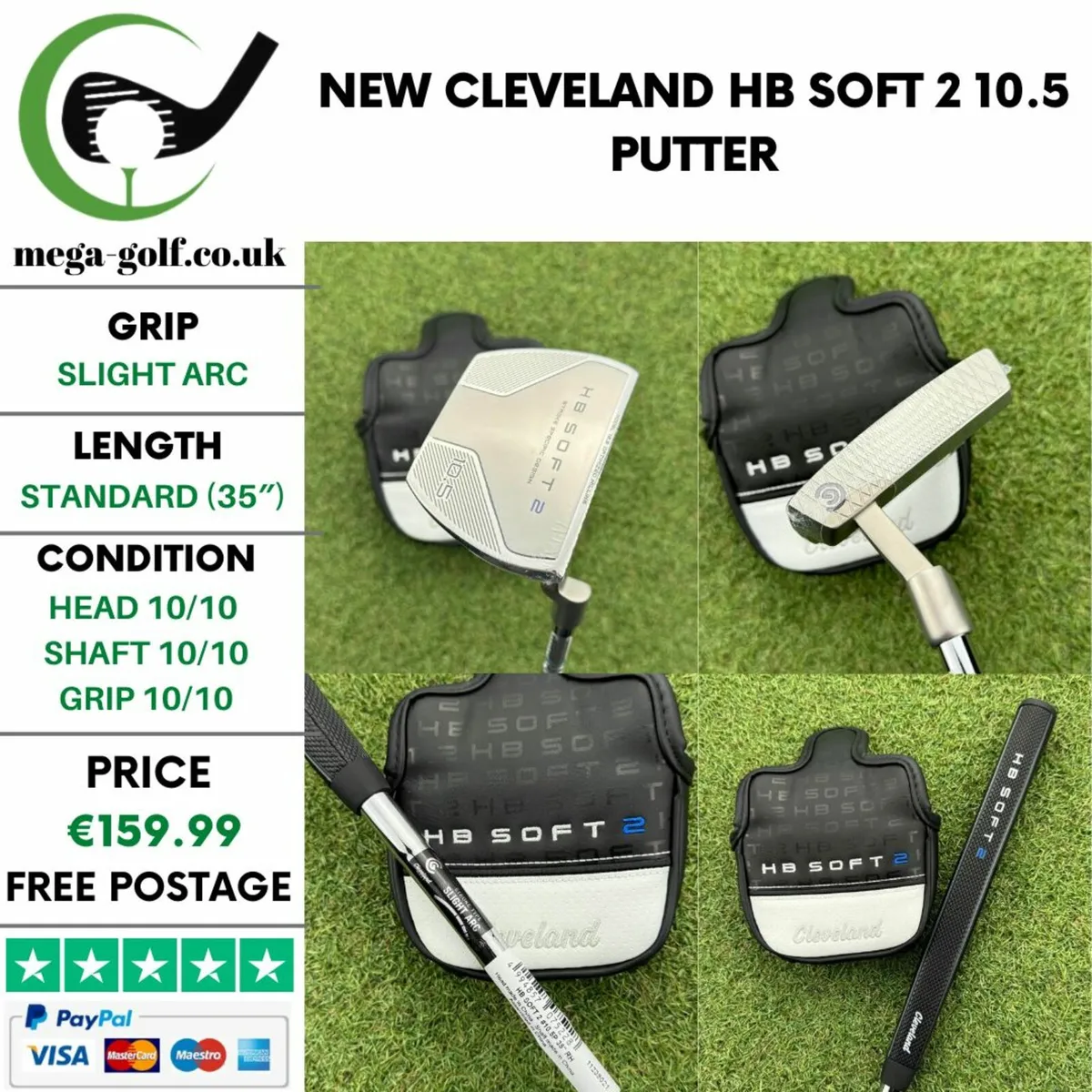 New Cleveland HB Soft 2 10.5 Putter / 35″ - Image 1