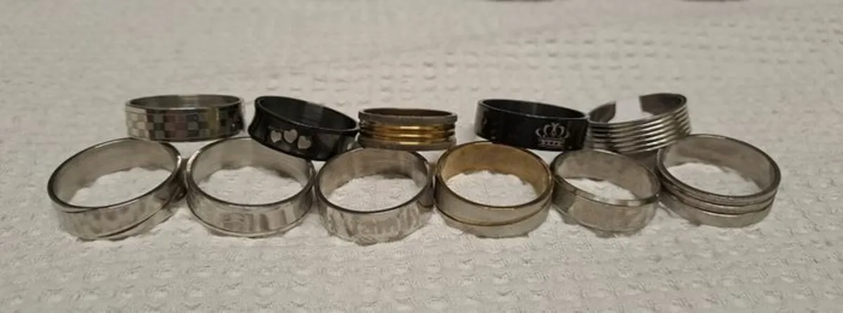Job lot Rings stainless Steel - Image 1