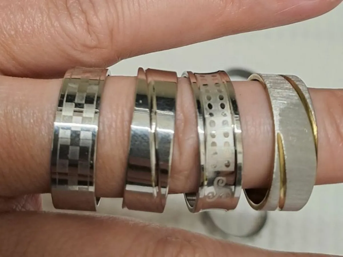 Job lot Rings stainless Steel - Image 2