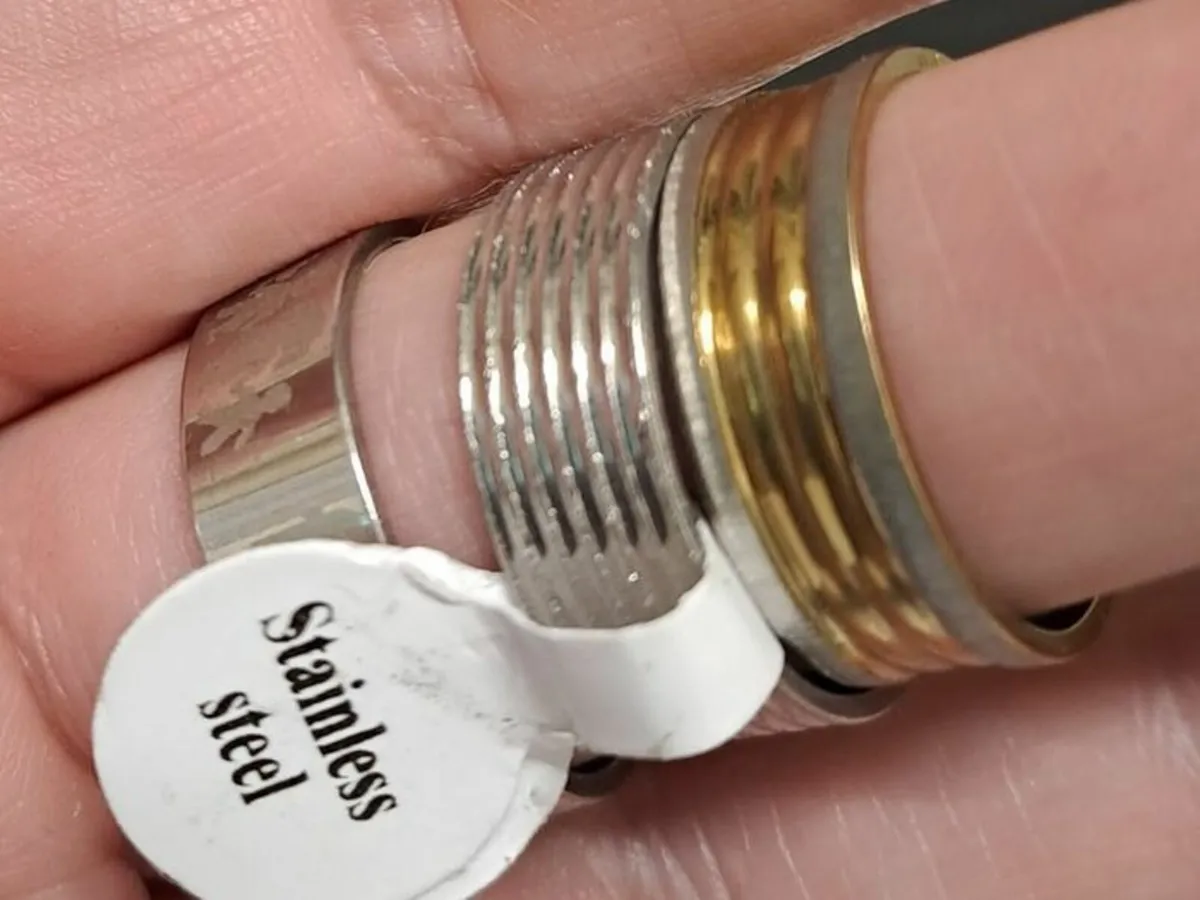 Job lot Rings stainless Steel - Image 3