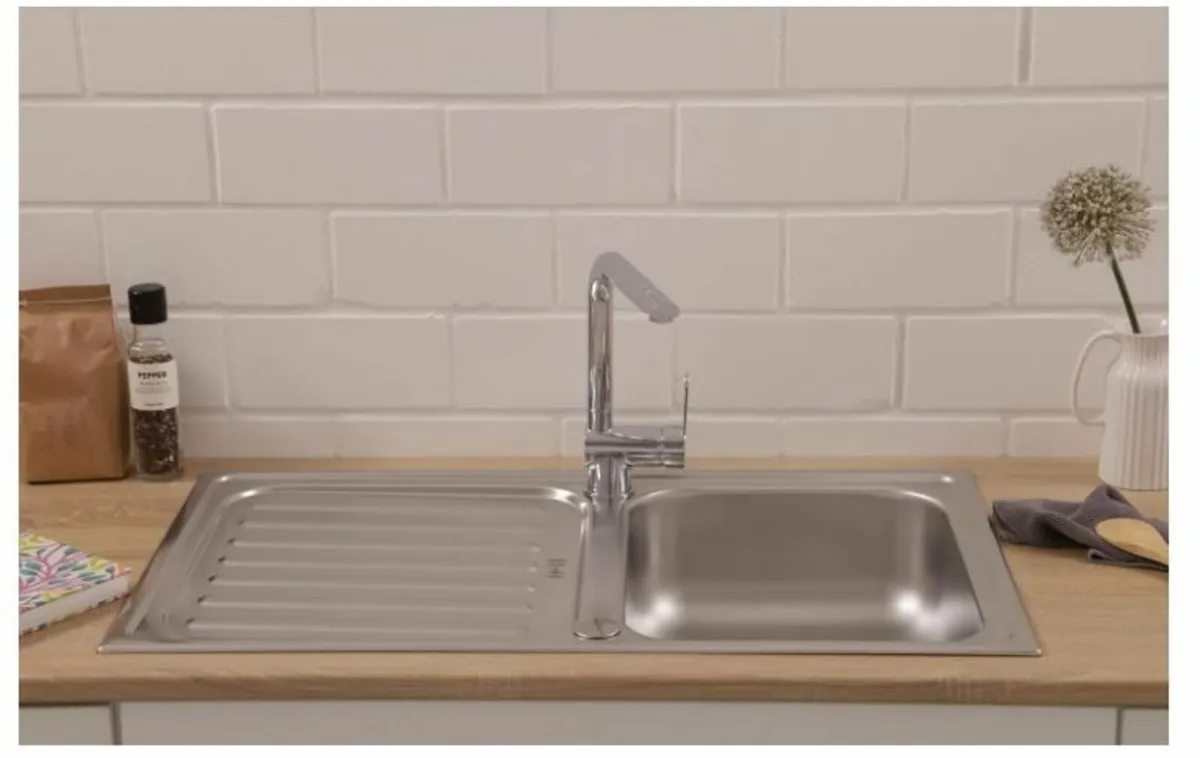 Riverside Stainless Steel Sink, 1 Basin - Image 2