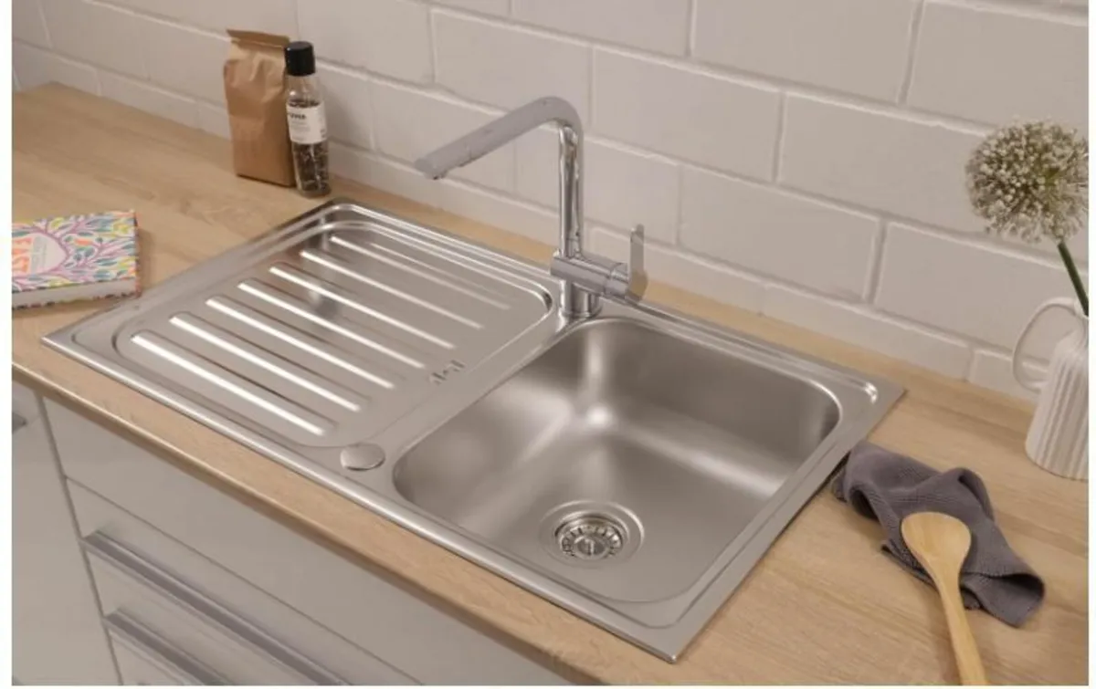 Riverside Stainless Steel Sink, 1 Basin - Image 4