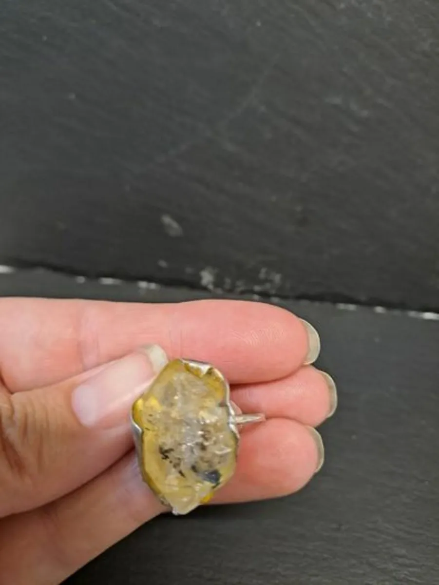 Rough Citrine Ring - Image 2