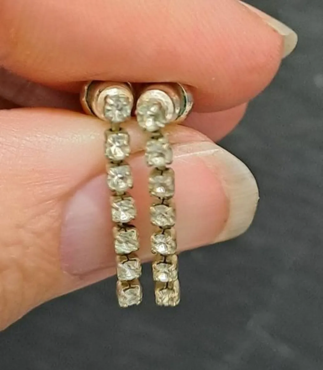 Earrings diamond drops - Image 1