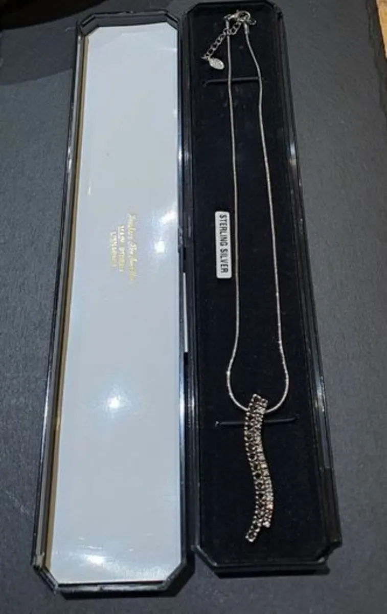 Gaby's Necklace and pendant silver and black - Image 1