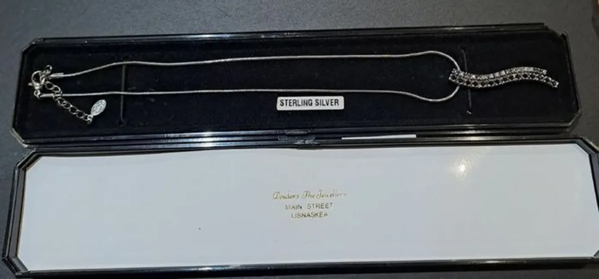 Gaby's Necklace and pendant silver and black - Image 2